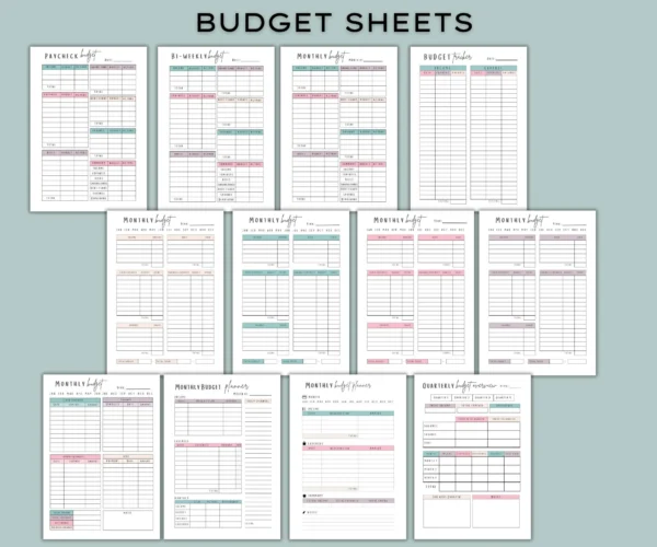 il_fullxfull.6991209587_en1t Printable Budget Planner Bundle: Finance, Savings & Debt Tracker (PDF Download A4/A5/Letter Size)